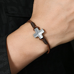 Minimalistische Armbänder aus einer Legierung mit Kreuzgliedern&nbsp;FS-WG2B765-01