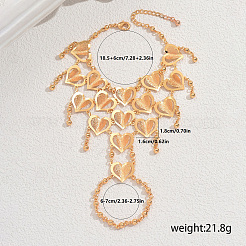 Роскошные и элегантные латунные браслеты-кольца в форме сердца для женщин DX6994