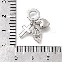 Латунь микропаве прозрачный кубический цирконий европейские подвески с подвесками KK-D431-033D-P