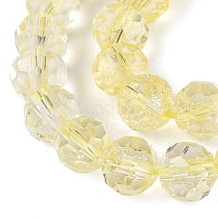 Knisternde transparente Glasperlenstränge&nbsp;GLAA-N068-06A-07