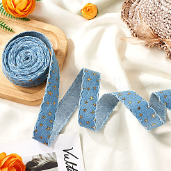 5 ярд полиэстеровой ленты для тиснения с 3D-звездой и золотом&nbsp;OCOR-TAC0023-14B