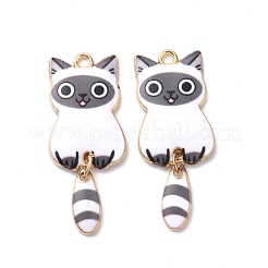 Подвески из светлого золота с покрытием из сплава и эмали&nbsp;ENAM-G210-01LG-03