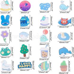 Акриловые защитные броши JEWB-FH0001-01