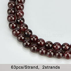 Natürlicher Granat Perlen Stränge&nbsp;G-OC0001-25-6mm