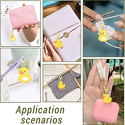 20 colgante de aleación de pato con 2 estilos de esmalte decorativo&nbsp;HJEW-YW00368