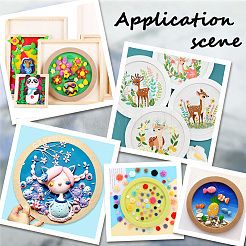 Bricolage enfants décoration en bois cadre photo en argile&nbsp;WOOD-WH20008-07A