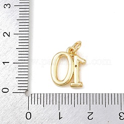 Латунные микропаве прозрачные кубические циркониевые подвески KK-P339-27G-10