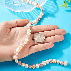 1 нить бусин из натурального культивированного пресноводного жемчуга PEAR-TA0001-17