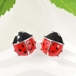 Латунь серьги EJEW-C134-02P