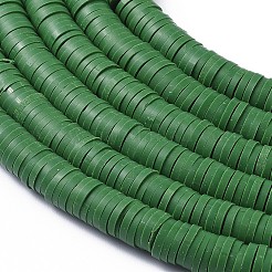 Perles plates en argile polymère fait main rondes&nbsp;CLAY-R067-6.0mm-46