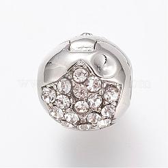 Fermagli europei in strass di ottone&nbsp;KK-R053-12B