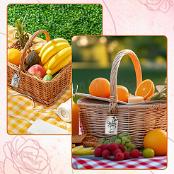 Бумажный прямоугольник с бантом&nbsp;DIY-WH20055-033C