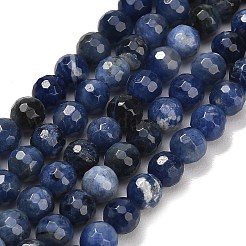 Природный содалит бисер нитей&nbsp;G-C280-B02-6mm