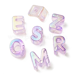 УФ-покрытие радужными переливающимися акриловыми бусинами OACR-C012-02G-1