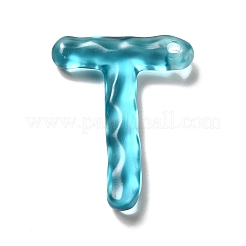 Подвески с алфавитом из прозрачной смолы&nbsp;RESI-C028-02T