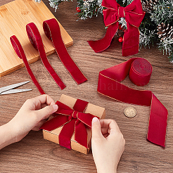 12 ярд полиэстеровой бархатной ленты 4 стилей OCOR-PH0006-19