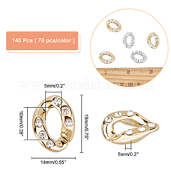 140 шт. 2 цвета ccb пластиковые соединительные кольца CCB-AR0001-04