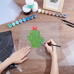 Quadratische Kunststoffplatten&nbsp;DIY-WH0061-031A