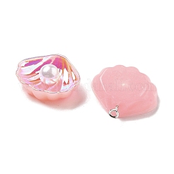 Подвески из искусственного жемчуга из смолы с переливающимся блеском&nbsp;LS-RESI-I062-01B