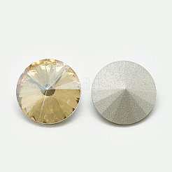 Заостренные заднее стекло горный хрусталь кабошоны RGLA-T086-18mm-06