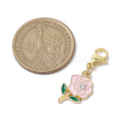 День святого Валентина подвеска из эмалевого сплава в форме розы&nbsp;HJEW-JM02831-01