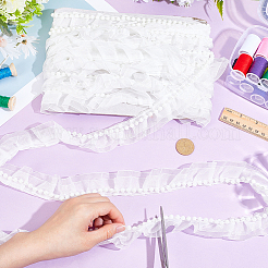 Шифоновая складчатая лента&nbsp;OCOR-WH0070-205B