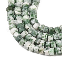 Натуральные зеленые пятна яшмовых нитей&nbsp;G-G345-C12-2x4mm