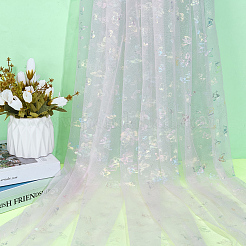 Нейлоновая ткань с узором «бабочка»&nbsp;DIY-WH0678-91B