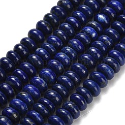 Нитки бусины из натурального ляписа-лазури G-H329-B02-5x8mm