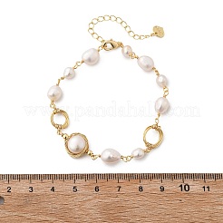 Жемчужные браслеты из бисера BJEW-P350-02G