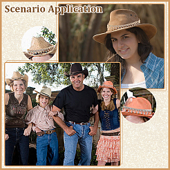 2 шт. железная цепочка для шляпы со стразами&nbsp;HJEW-ME00028