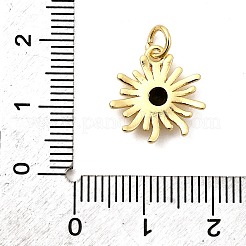 Sonne Messing Mikro ebnen Zirkonia Anhänger&nbsp;KK-C134-11G-01