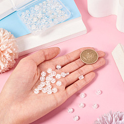 100шт 5 стиля прозрачные акриловые бусины&nbsp;OACR-TA0003-48C