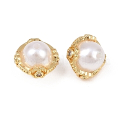 Латунные микро проложить кубического циркония бусы&nbsp;KK-C162-029G