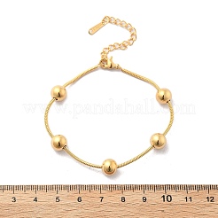 Браслеты-спутники из нержавеющей стали 304 для женщин BJEW-D337-01C-G