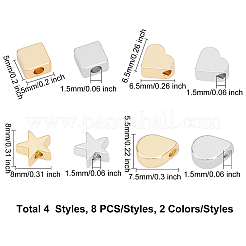 Долговечные латунные бусины&nbsp;KK-FH0001-63