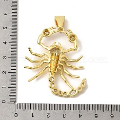 Pendenti in zirconi cubici trasparenti in micro pavè di ottone&nbsp;KK-A296-25G