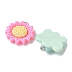 20шт 20 стиля непрозрачные подвески из смолы&nbsp;LS-RESI-V001-02