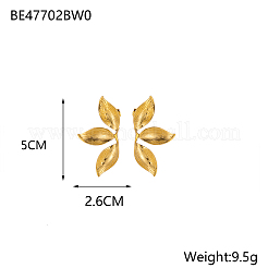 Серьги-гвоздики из нержавеющей стали 304&nbsp;STAS-OY003-58G