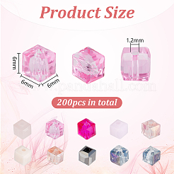 2 пакетик бусин из искусственного хрусталя&nbsp;FIND-PH0026-13A