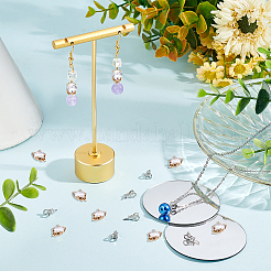 20 шт. 2-х цветные латунные подвески с микропаве из кубического циркония&nbsp;KK-PH0004-05