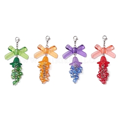 4 шт. подвесных украшений из стекла и акрила HJEW-TA00433