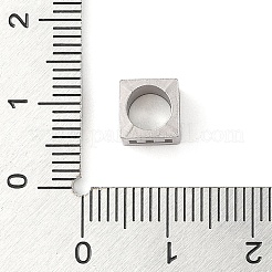 Европейские бусины из нержавеющей стали 201 STAS-M058-01E-P