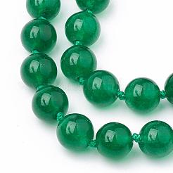 Natürliche Malaysia Jade Perlenketten&nbsp;NJEW-S404-18