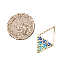 3 шт. подвески-ромбы из стеклянного бисера Miyuki&nbsp;PALLOY-MZ01175