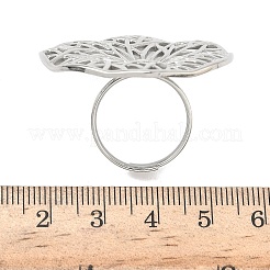 Регулируемые манжетные кольца из нержавеющей стали 304 RJEW-Z121-01P-01