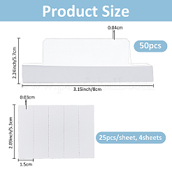 Бумажная пустая карточка для индексных вкладок AJEW-FH0006-18