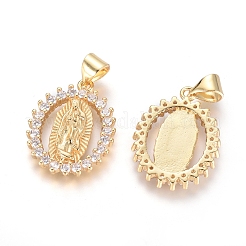 Pendentifs avec zircon cubiques à micro-pavés en laiton&nbsp;LS-KK-I657-32G-B