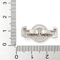 925 серебряная застежка с микропаве из прозрачного кубического циркония STER-U001-14P