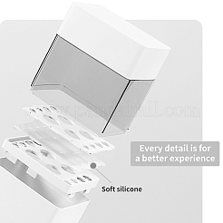 Абс с пластиковым контейнером для хранения косметической щетки&nbsp;AJEW-WH0168-18C